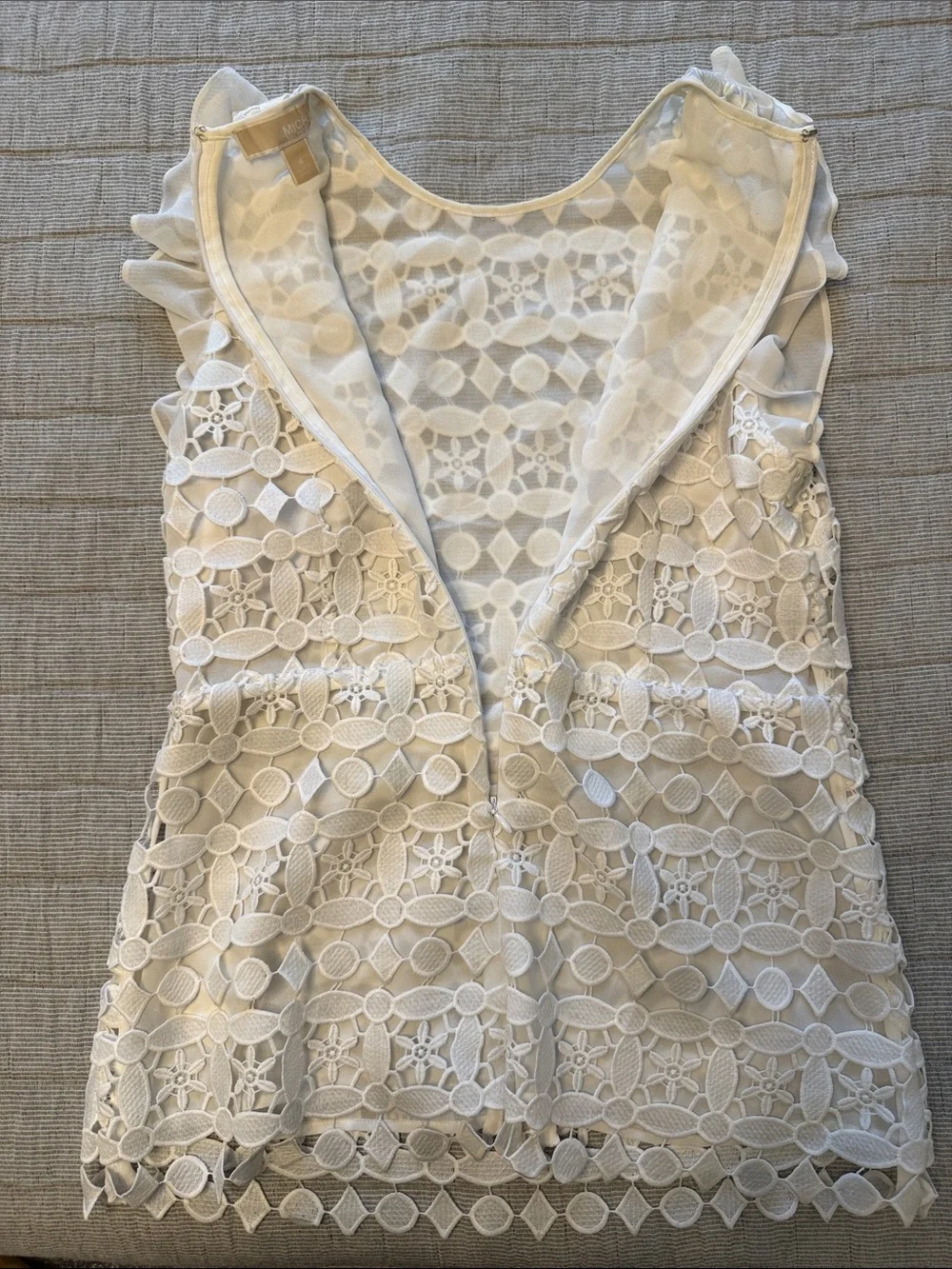 Michael Kors White Sleeveless Blouse